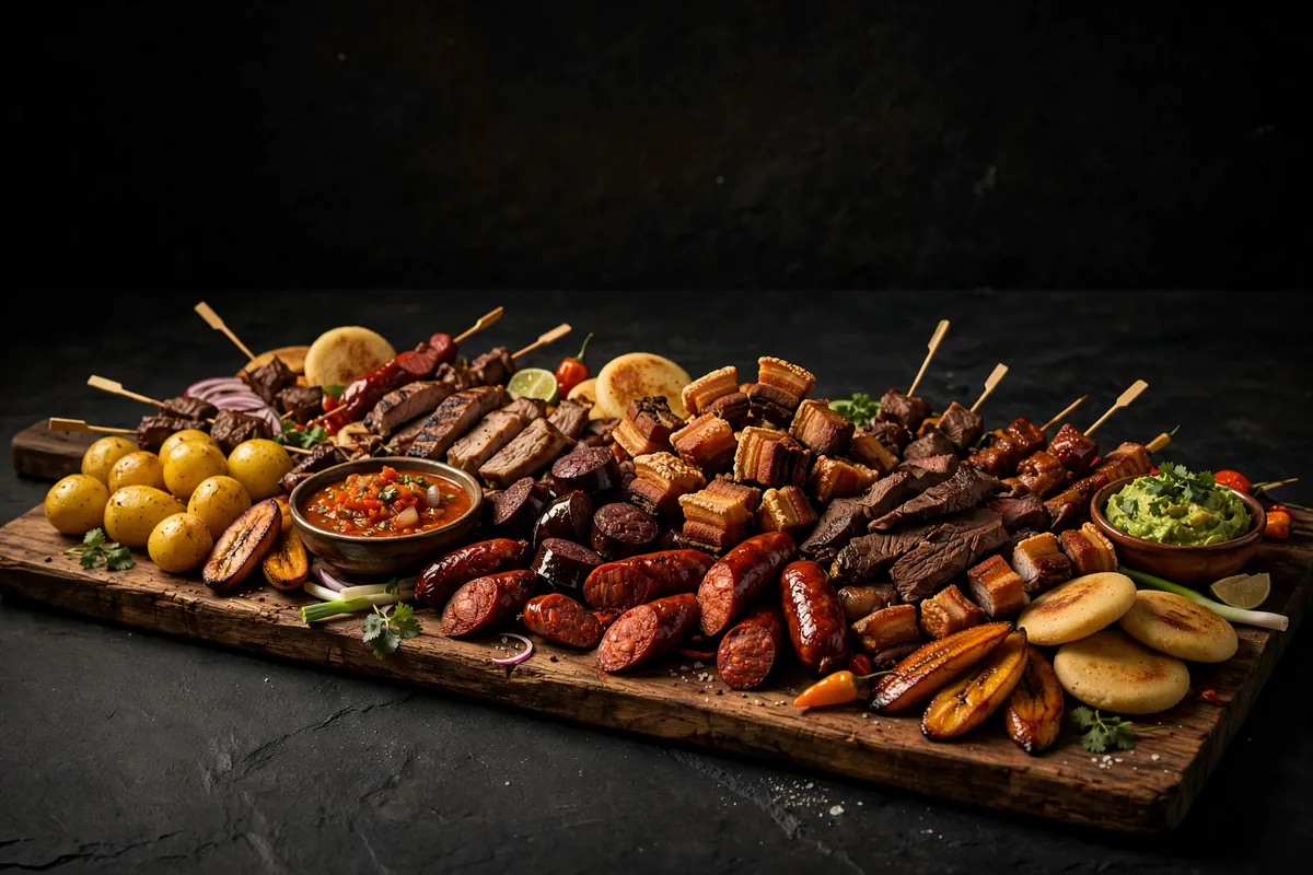 A party-size picada board