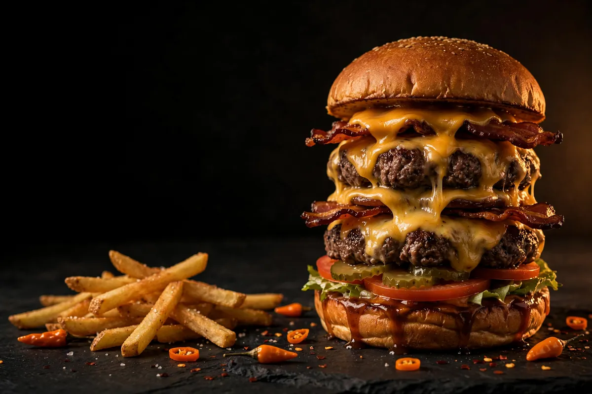A double beef burger