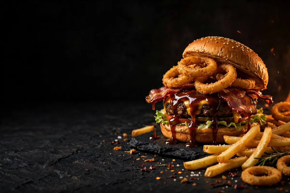A BBQ bacon burger